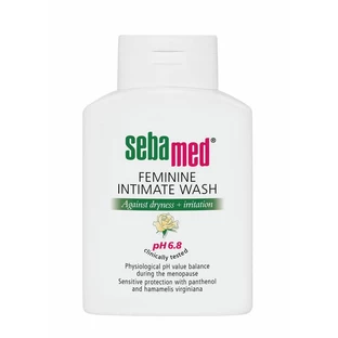 Gel dermatologique pour l'hygiène intime des femmes à la ménopause pH 6.8, 200 ml, sebamed