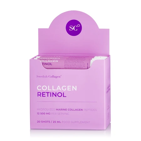 Collageen Retinol, 20 ampullen, Zweeds collageen
