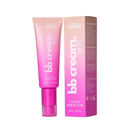 Crème teintée pour le visage SPF25 Light Medium, 50 ml, Synergy Therm