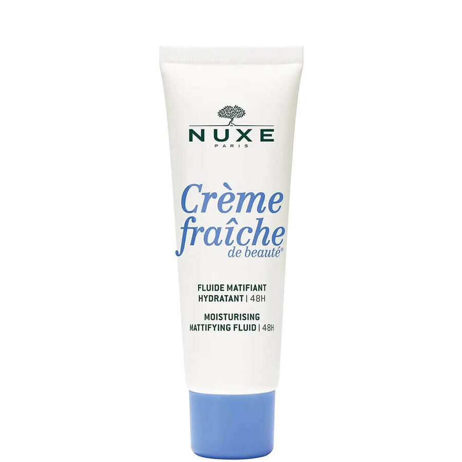 Crème Fraiche de Beaute 48H vochtinbrengende fluid met matterend effect, 50 ml, Nuxe
