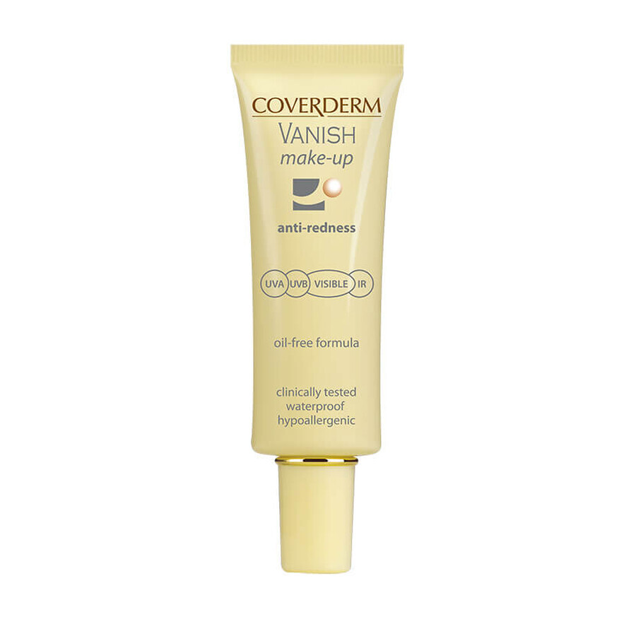 Fondotinta antiarrossamento con SPF50 n. 4, 30 ml, Coverderm