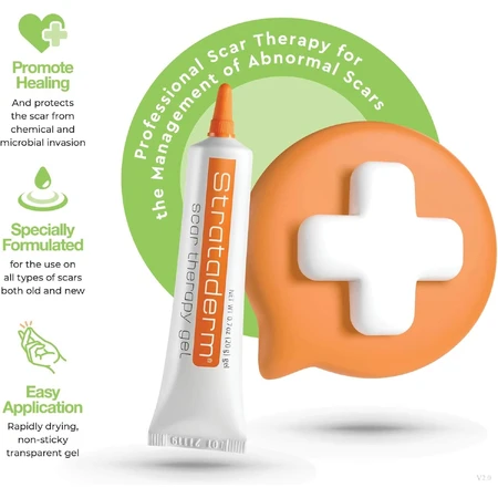 Gel para el tratamiento de cicatrices Strataderm, 20 g, Meditrina Pharmaceutical