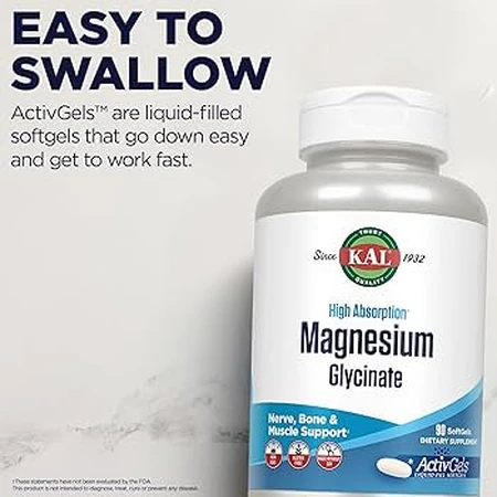 Magnesiumglycinaat ActivGels, 90 zachte gelatinecapsules, Secom