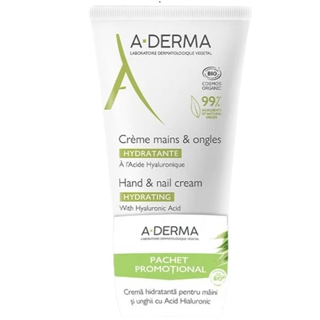 Ensemble de crème hydratante pour les mains et les ongles, 2x50 ml, A-Derma