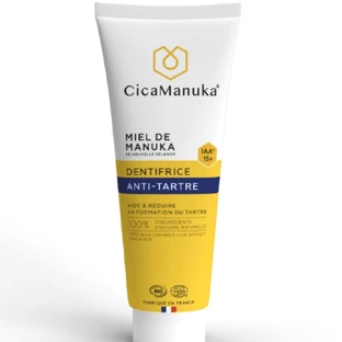 Zahnpasta gegen Zahnstein mit Manuka-Honig IAA15+, bio, 75 ml, CicaManuka