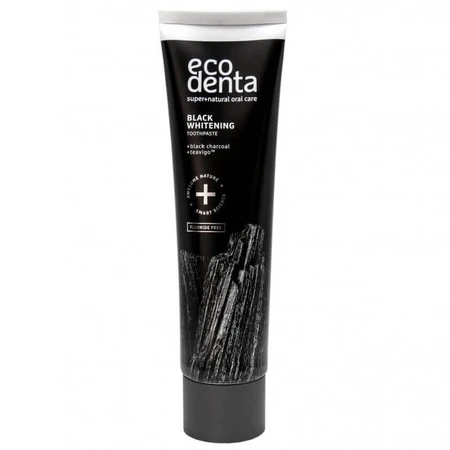 Toothpaste with charcoal and Teavigo Black Whitening, 75 ml, Ecodenta