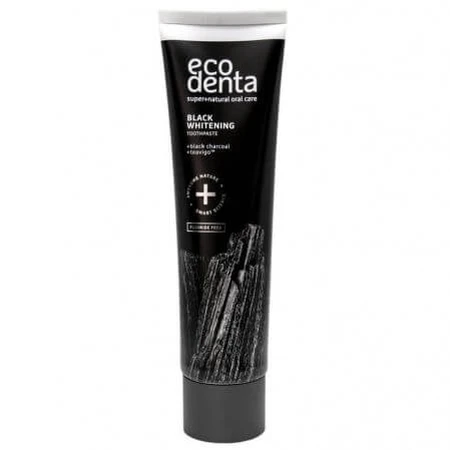 Toothpaste with charcoal and Teavigo Black Whitening, 75 ml, Ecodenta