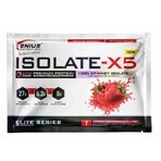 Proteine isolate del siero di latte in polvere al gusto di fragola Isolate-x5, 33 g, Genius Nutrition