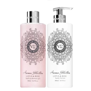 Lotus & Roos Douchegel en Body Lotion Set, Aroma Selection, 2 x 500 ml, Vivian Gray
