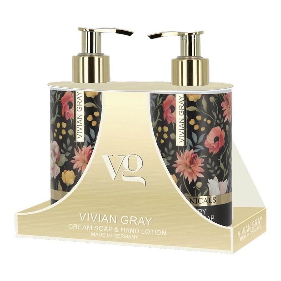Botanicals Vloeibare Zeep en Handcrème Set, 2 x 250 ml, Vivian Gray