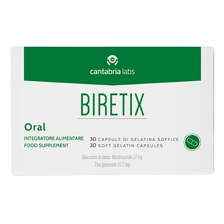 Complemento alimenticio para la piel Biretix, 30 cápsulas, Cantabria