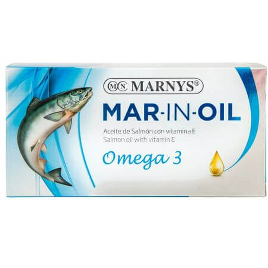 Zalmolie MAR-IN-OIL, 60 capsules, Marnys