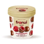 Frambuesas en chocolate blanco y con leche Franui Chocolate con leche, 150 g, Franui