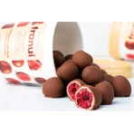 Frambuesas en chocolate blanco y con leche Franui Chocolate con leche, 150 g, Franui