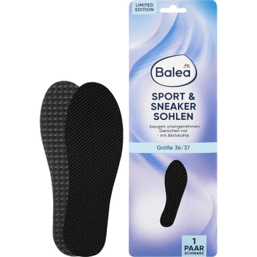 Balea Sport collant nero 36/37, 2 pz.