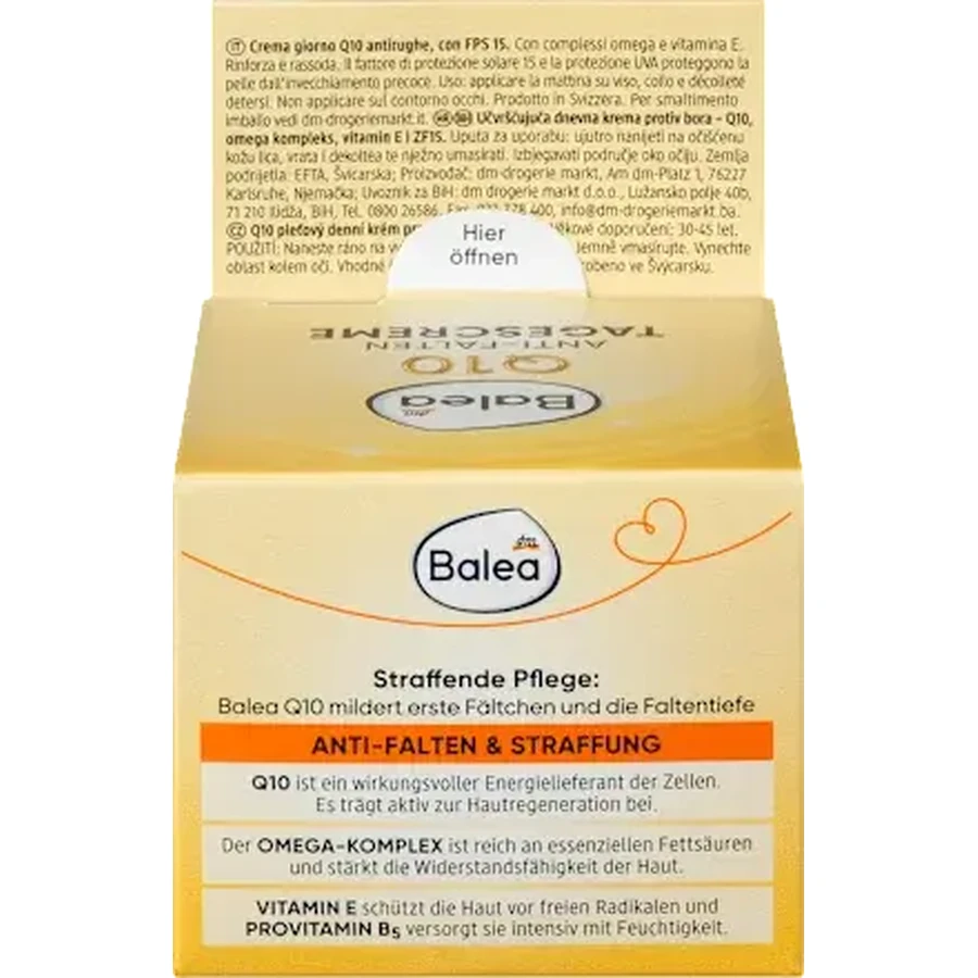 Balea Anti-Falten-Gesichtscreme Q10 SPF15, 50 ml