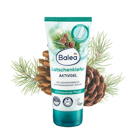 Balea Gel activo para pies con pino y espino amarillo, 100 ml