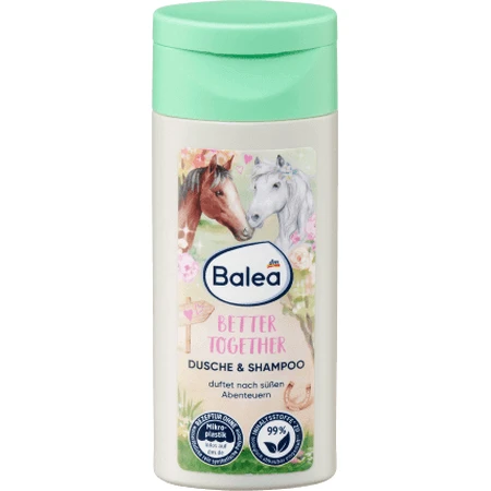 Balea BETTER TOGETHER Gel de ducha y champú para bebés, 50 ml