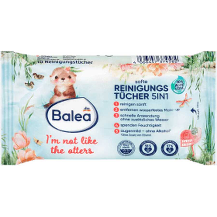 Balea Lingettes humides Je ne suis pas comme les loutres, 10 pcs