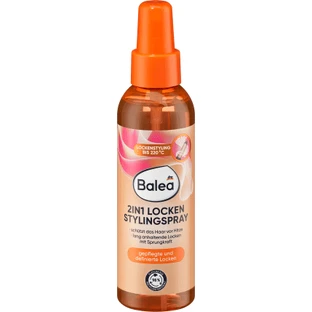 Balea Espray 2 en 1 para peinar rizos y protección térmica, 150 ml