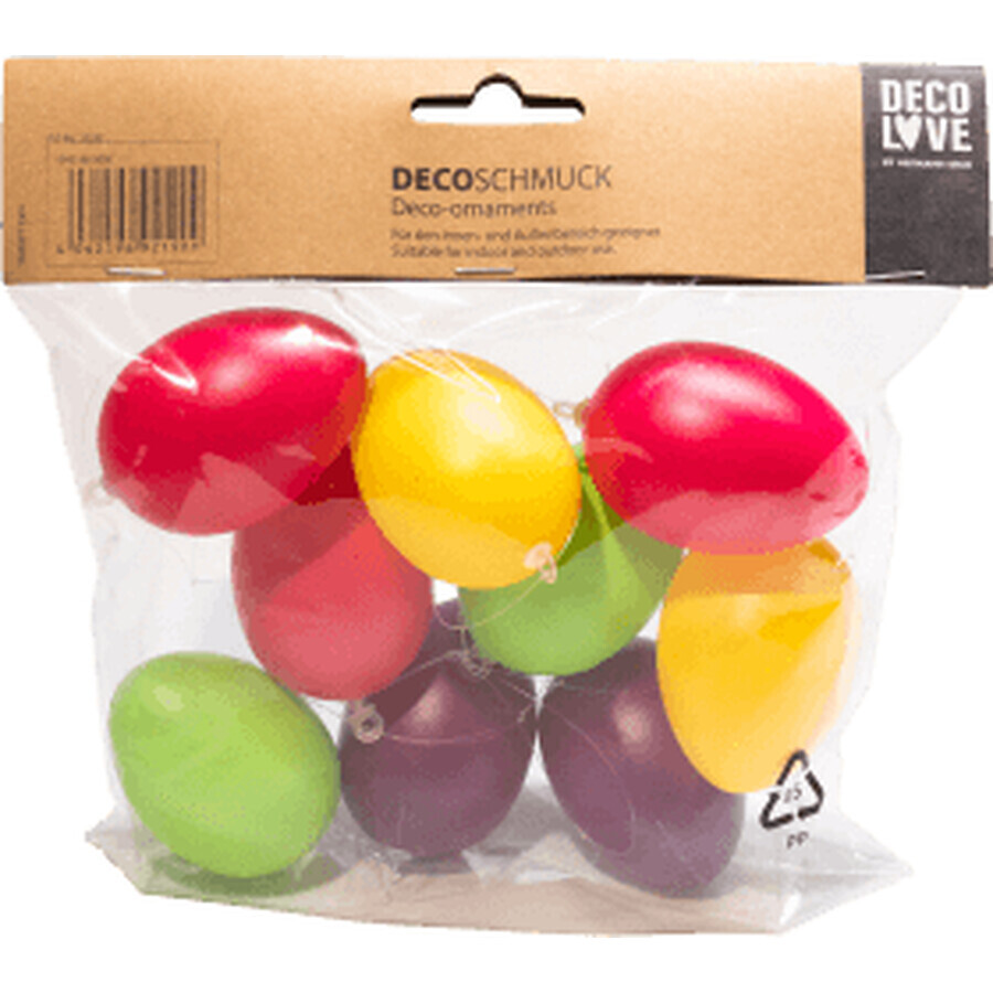 Heitmann Multicoloured decorative eggs, 9 pcs