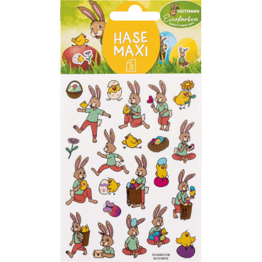 Heitmann Stikers for bunny motif eggs, 1 pc