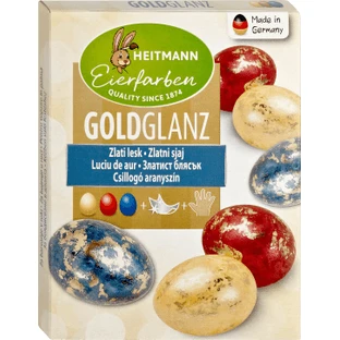 Heitmann eierverf met gouddeeltjes, 3 stuks