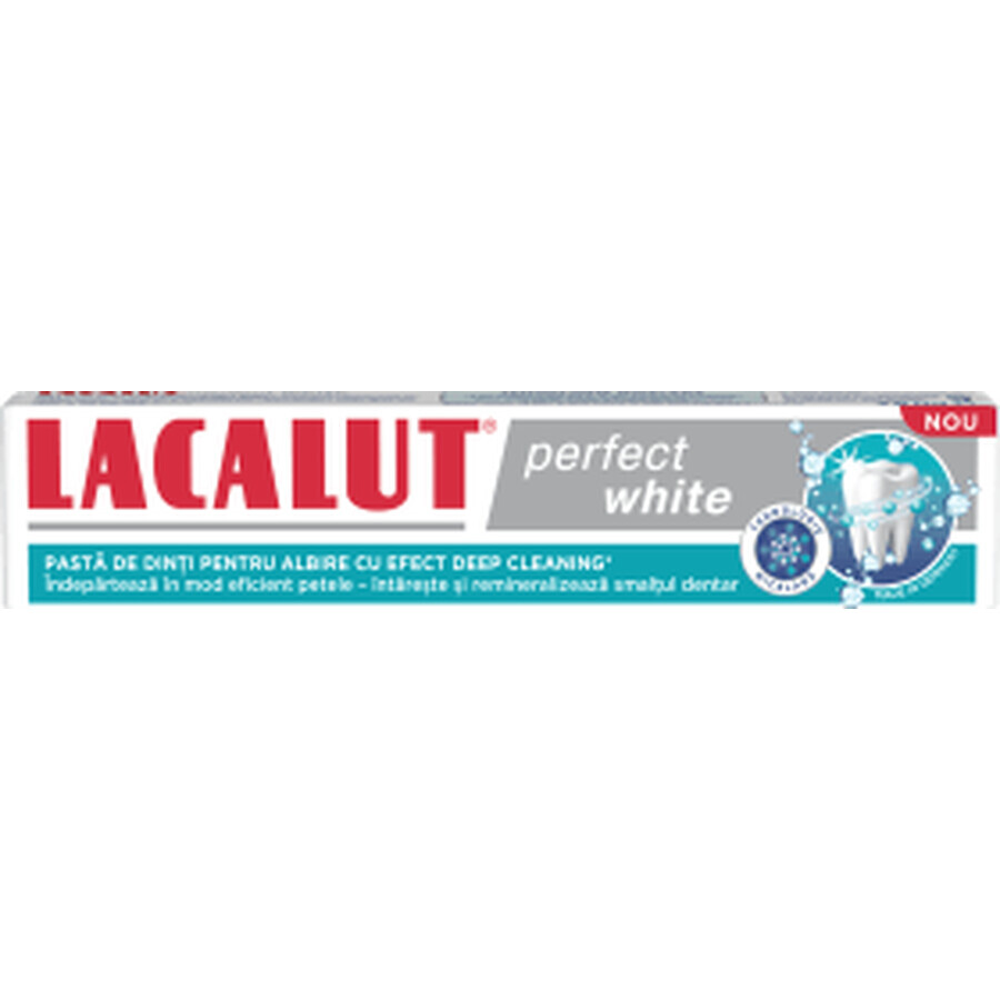Lacalut Pasta de dinti Perfect White, 1 buc