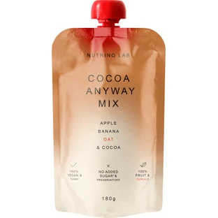 Nutrino Lab Piure Cocoa Anyway, Apfelmus, Banane, Hafer und Kakao, 180 g