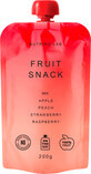 Nutrino Lab Snack, apple, peach, strawberry and raspberry puree, 200 g