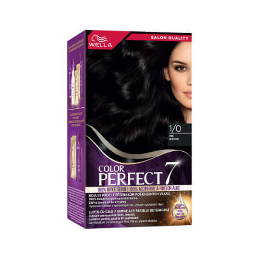Wella Colour Perfect Tinte Permanente 1/0 Negro Profundo, 1 ud. Wella Colour Perfect Tinte Permanente 1/0 Negro Profundo, 1 ud.