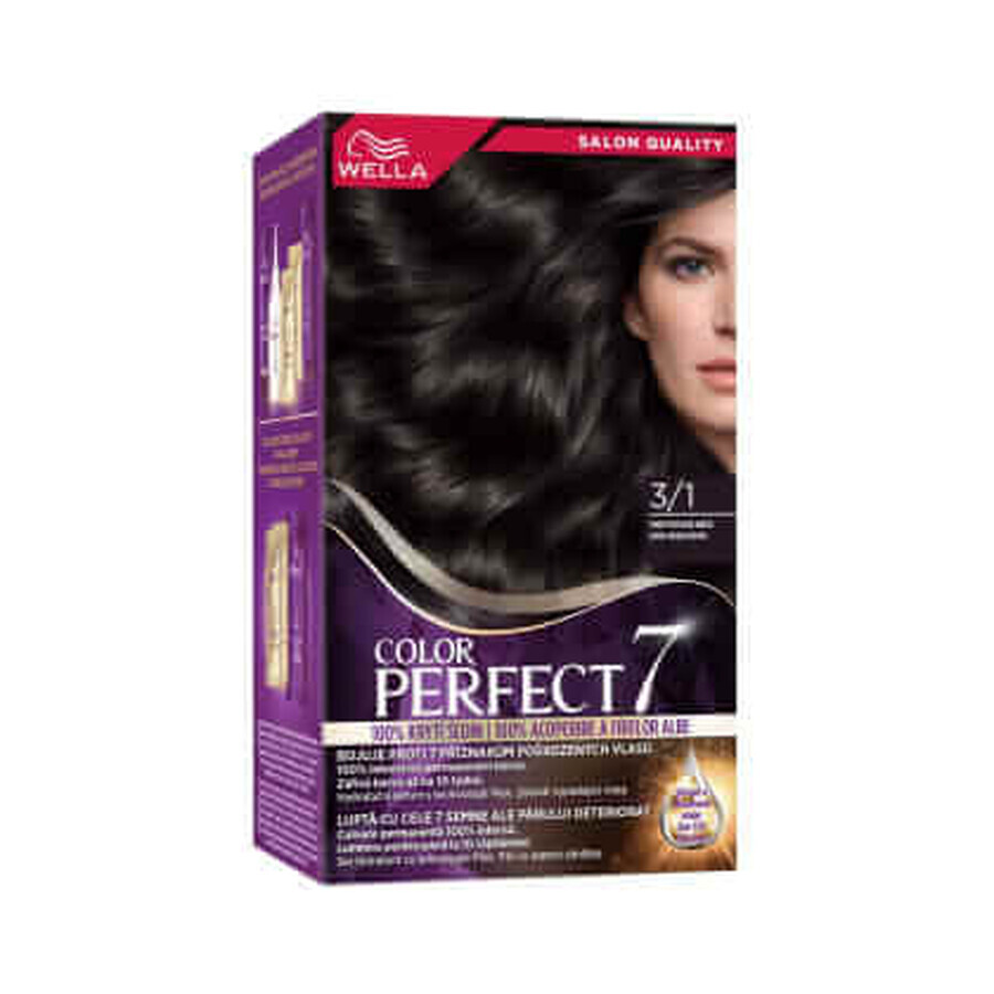 Wella Color Perfect Vopsea permanentă 3/1 șaten cenușiu închis, 1 buc Wella Color Perfect Vopsea permanentă 3/1 șaten cenușiu închis, 1 buc