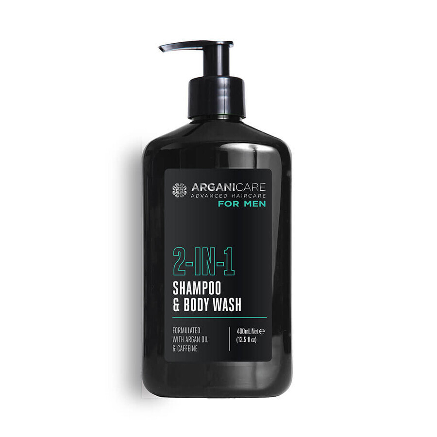 Shop 2 in 1 Shampoo & Duschgel für Männer mit Arganöl und Koffein, Arganicare, 400 ml 2 in 1 Shampoo & Duschgel für Männer mit Arganöl und Koffein, Arganicare, 400 ml
