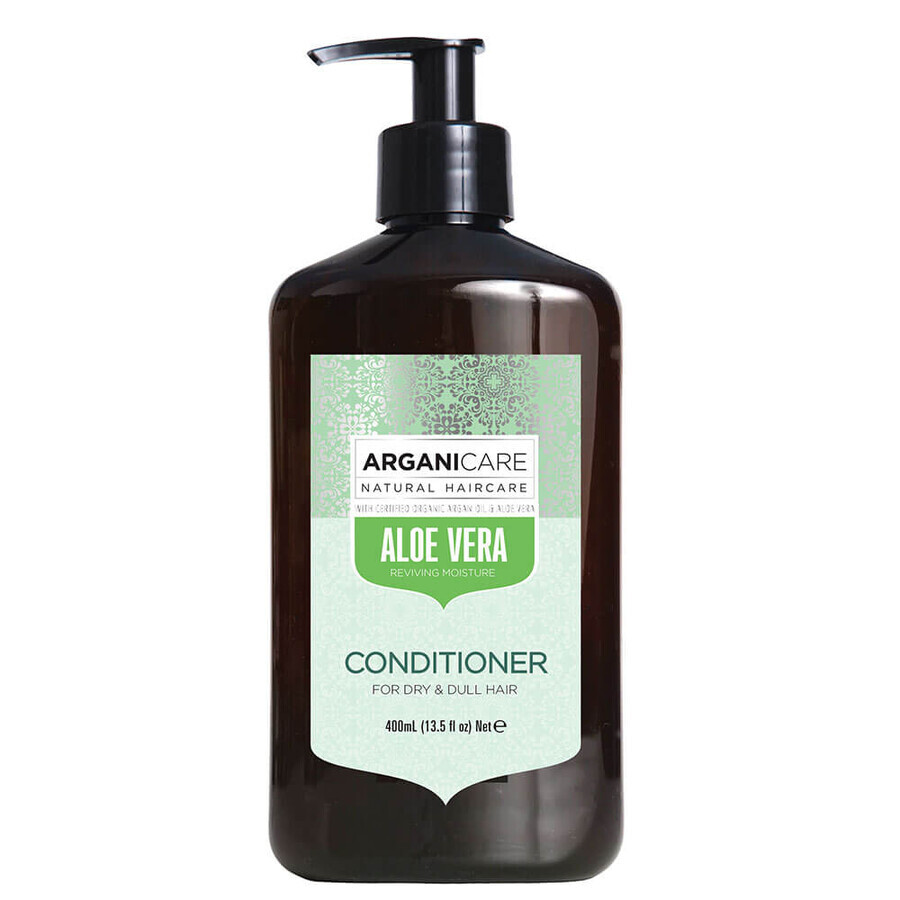 Feuchtigkeitsspendende Pflegespülung mit Aloe Vera für trockenes und stumpfes Haar, Arganicare, 400 ml