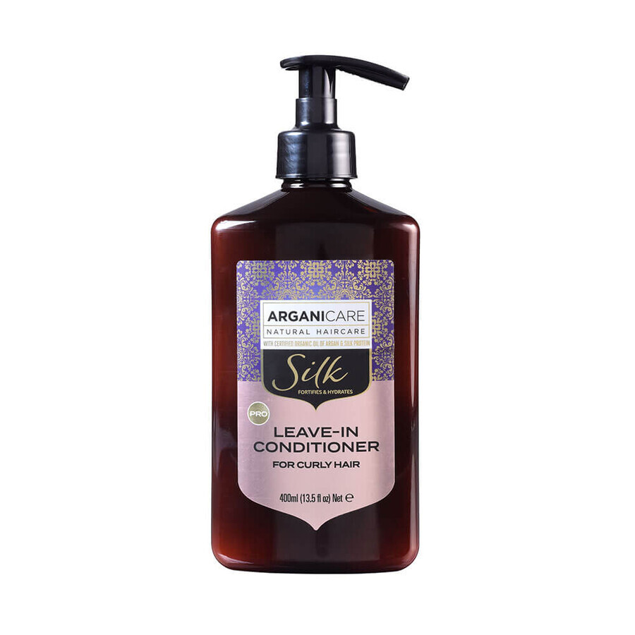 Acquista Balsamo leave-in per capelli ricci con proteine della seta, Silk, Arganicare, 400 ml Balsamo leave-in per capelli ricci con proteine della seta, Silk, Arganicare, 400 ml