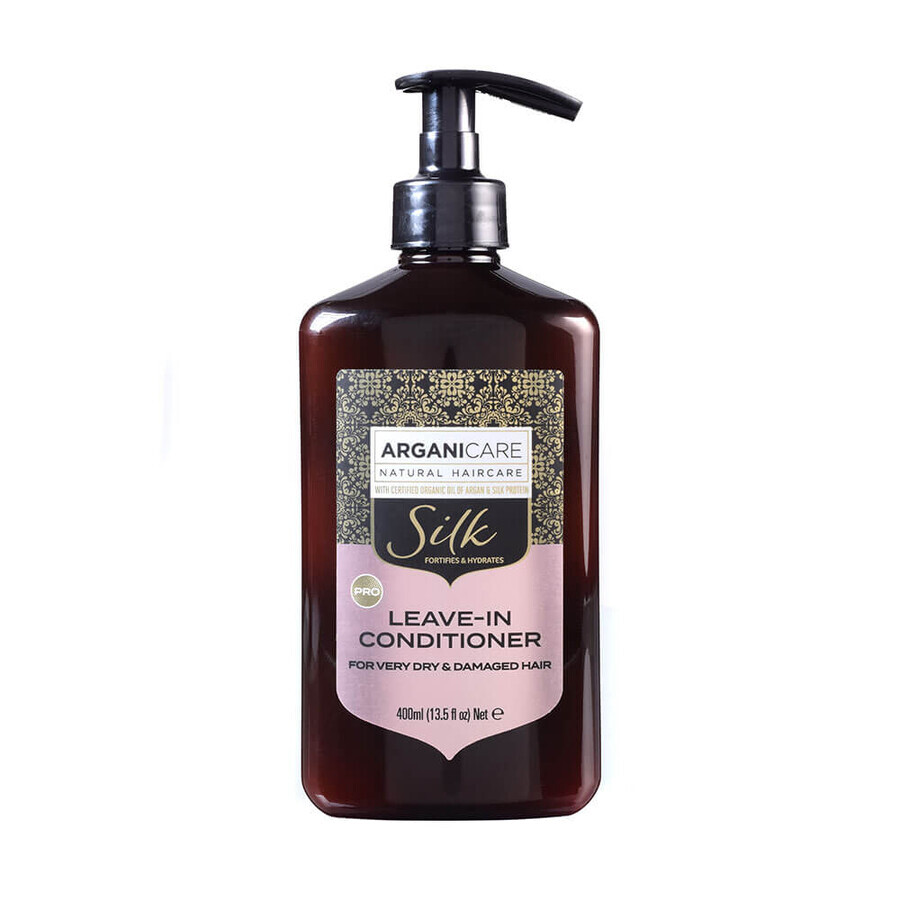 Acquista Balsamo leave-in per capelli molto secchi e danneggiati con proteine della seta, Silk, Arganicare, 400 ml Balsamo leave-in per capelli molto secchi e danneggiati con proteine della seta, Silk, Arganicare, 400 ml