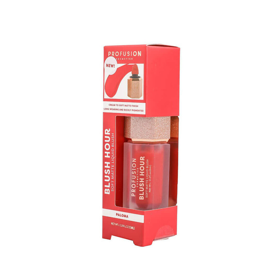 Blush Hour, blush liquide mat délicat, Paloma, Profusion Cosmetics, 6 ml
