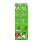 Paquet 1+1-60% Dentifrice blanchissant aux huiles de bergamote, de citron et de Kalident, Ecodenta, 2x75ml Paquet 1+1-60% Dentifrice blanchissant aux huiles de bergamote, de citron et de Kalident, Ecodenta, 2x75ml