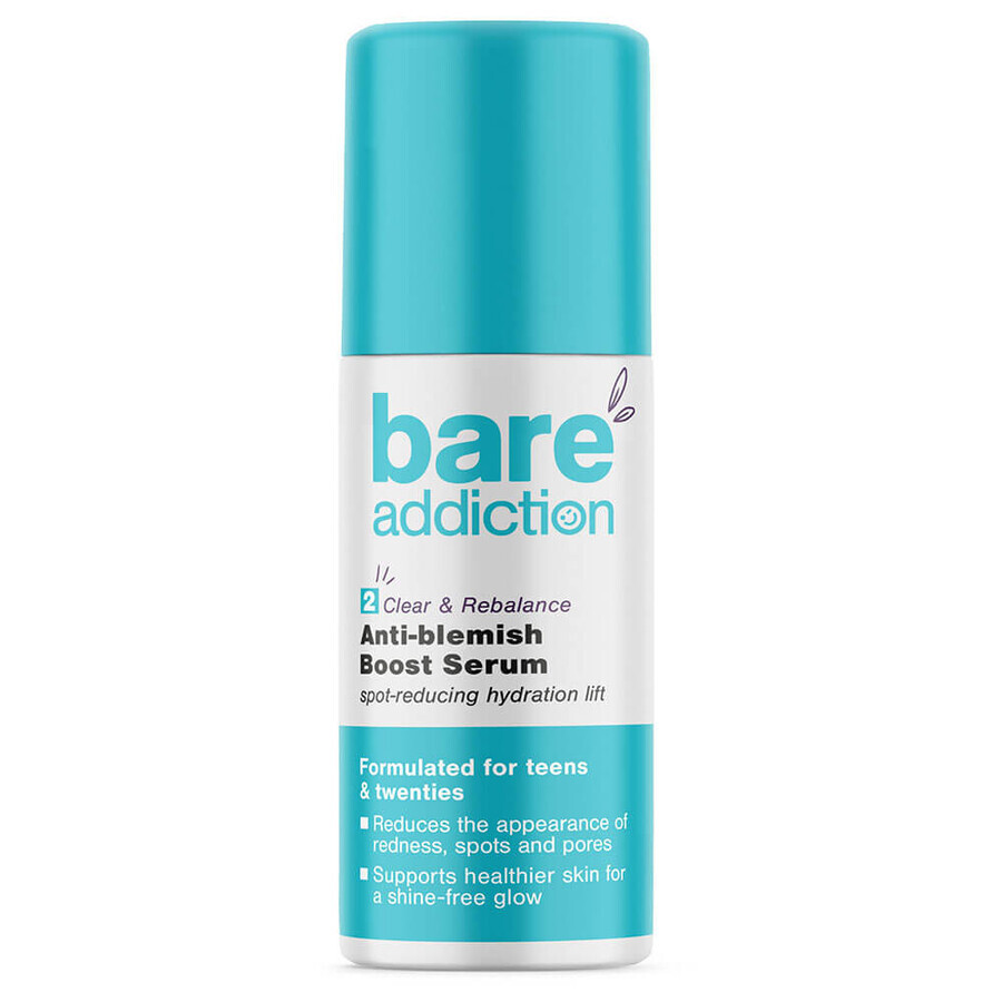 Anti-imperfection moisturizing serum for young people and teenagers, Bare Addiction, 30 ml