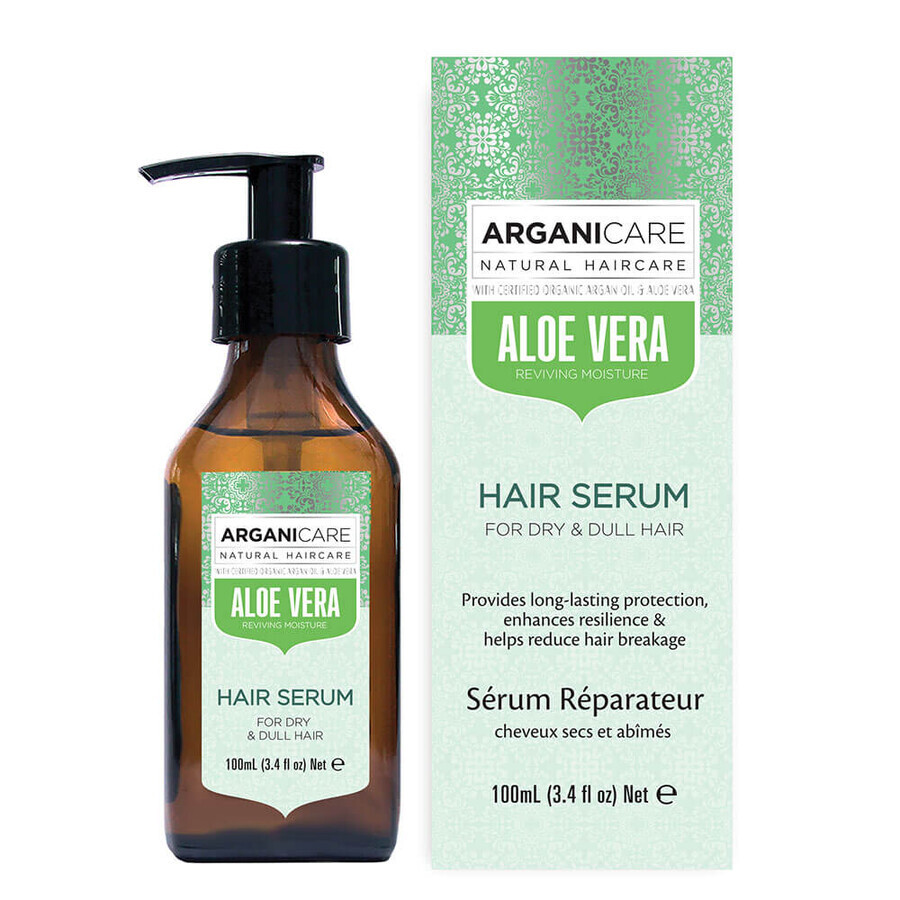 Acquista Siero idratante all'aloe vera per capelli secchi e spenti, Arganicare, 100 ml Siero idratante all'aloe vera per capelli secchi e spenti, Arganicare, 100 ml