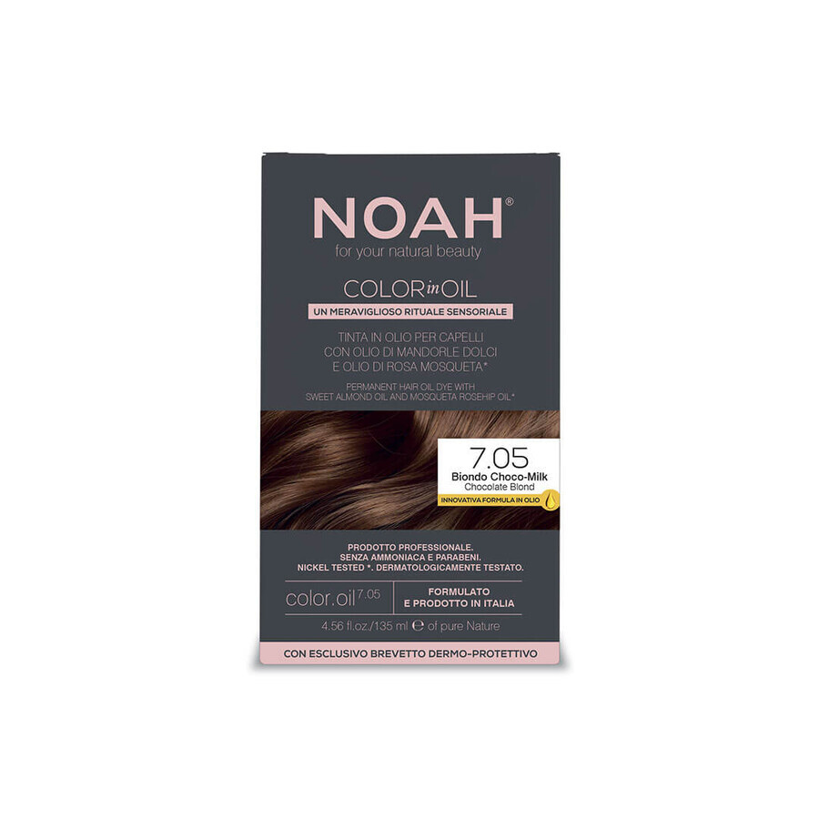 Acquista Colore permanente per capelli in olio senza ammoniaca 7.05 Blond Ciocolatiu (Biondo Cioccolato), Noah Color in Oil, 135 ml Colore permanente per capelli in olio senza ammoniaca 7.05 Blond Ciocolatiu (Biondo Cioccolato), Noah Color in Oil, 135 ml