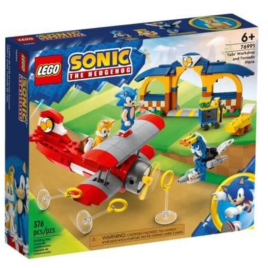 Lego Sonic Tail and Tornado Plane Workshop, 6 years+, 76991, Lego