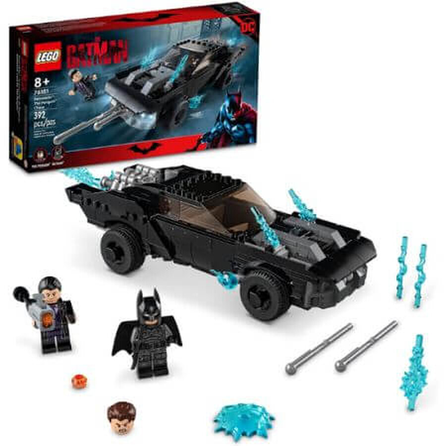 Batmóvil persiguiendo Pingüino Lego Marvel, +8 años, 76181, Lego