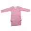 Rib romper lange mouw, 3-6 maanden, Roze, Baltic Baby