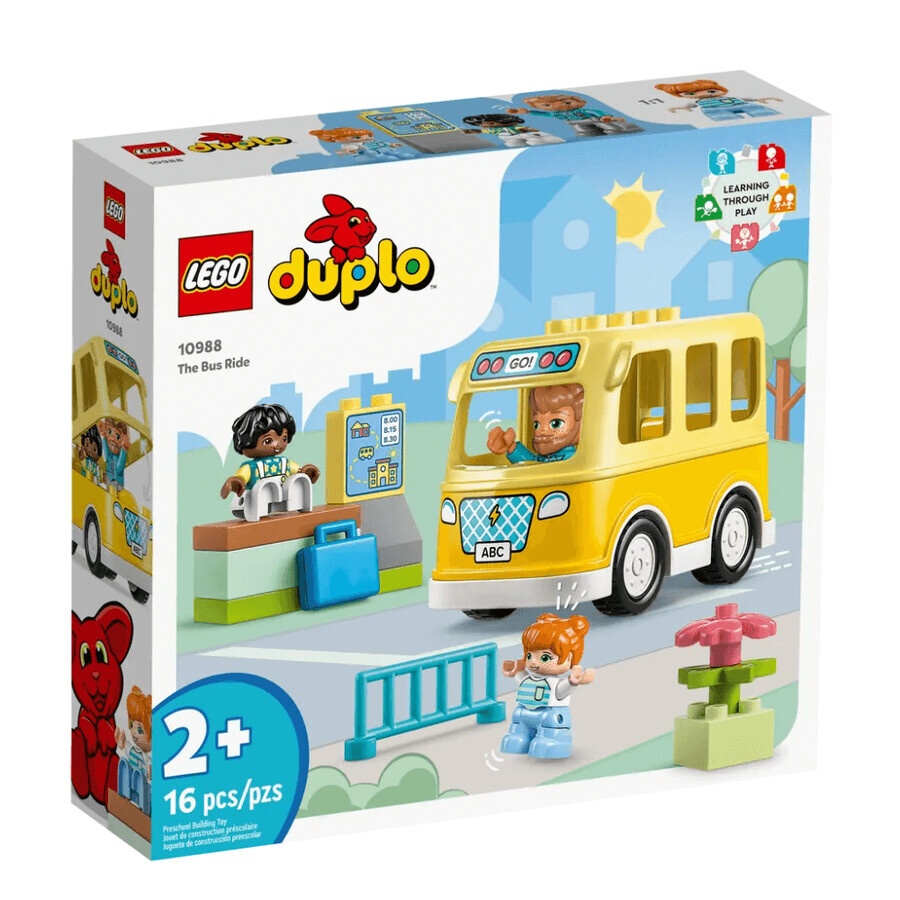 Lego Duplo Paseo en autobús, 2 años+, 10988, Lego