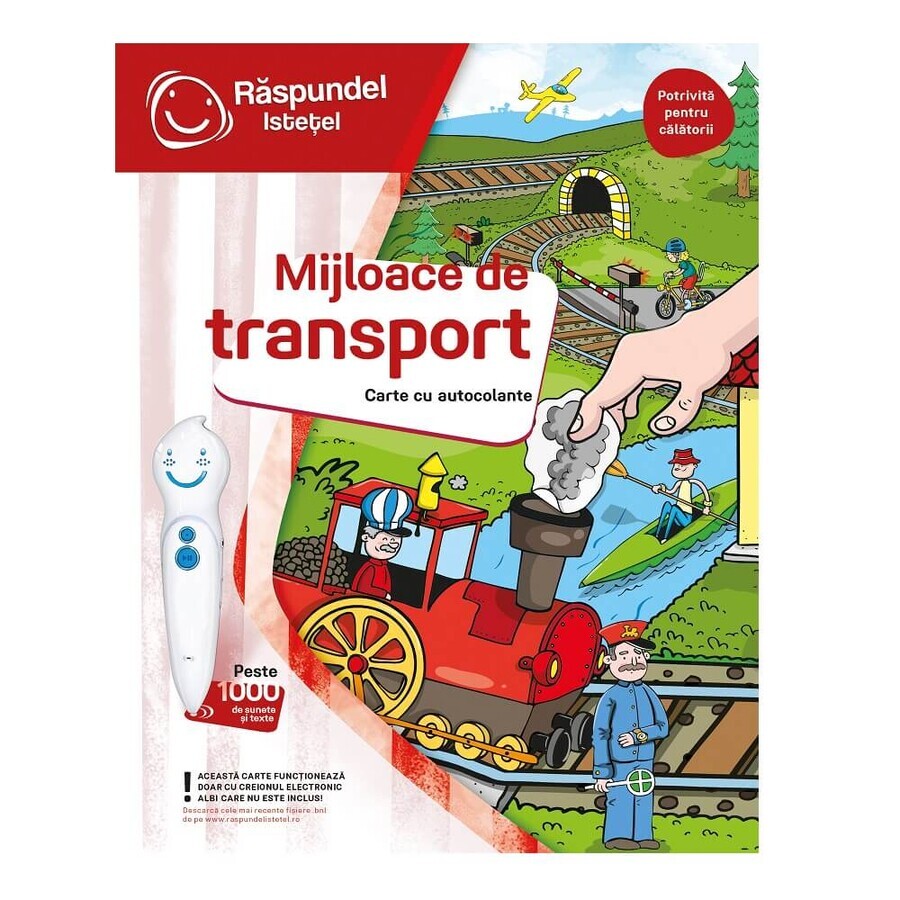 Book with stickers Means of transport, Raspundel Istetel