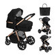 Limuru, Black, Momi convertible 2 in 1 stroller