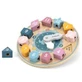 PolarB geometric shapes educational clock, New Classic Toys