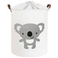 Cotton toy basket, 35x45cm, Koala Grey, Sipo