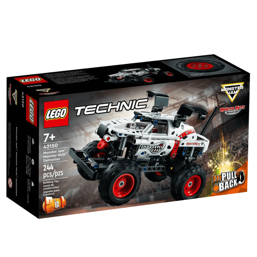 Dálmata Monster Jam Monster Mutt Lego Technic, 7 años+, 42150, Lego